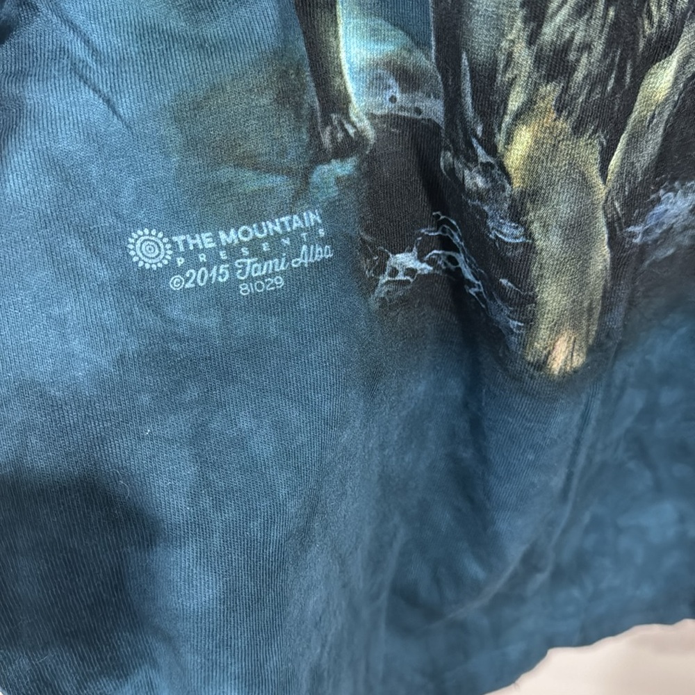 THE MOUNTAIN WOLVES AND MOON TIE DYE GRAPHIC TEE - Picture 4 of 5